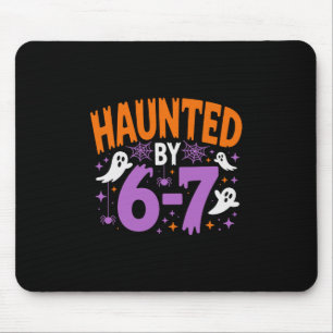 Gruselige Halloween Skelet Gruselige Zes Zeven Num Muismat