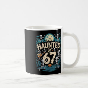 Gruselige Zes Zeven 6 7 Meme 67 Skelet Hand Hallow Koffiemok