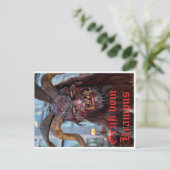 Gruß vom Krampus Briefkaart (Staand voorkant)
