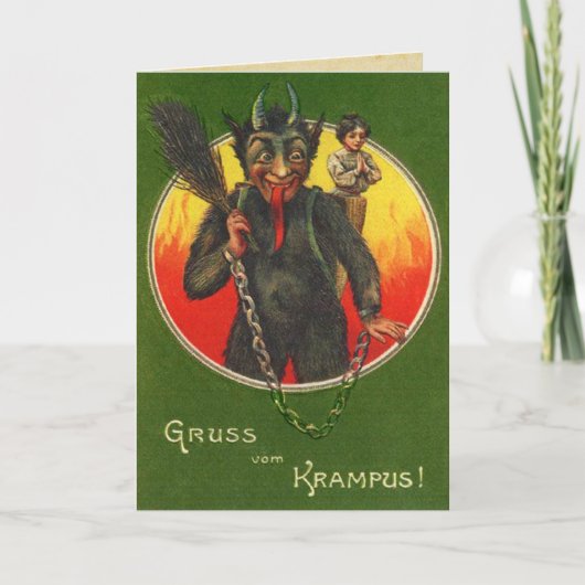 Gruss Vom Krampus Carte Yule (Devant)