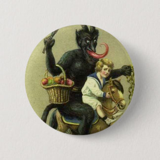 Gruss Vom Krampus Ronde Button 5,7 Cm