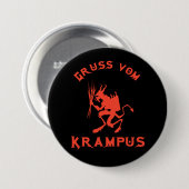 Gruss vom Krampus Ronde Button 7,6 Cm (Voorkant /achterkant)