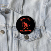 Gruss vom Krampus Ronde Button 7,6 Cm (In situ)