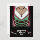 Gruss vom Oktoberfest Briefkaart (Voorkant / Achterkant)