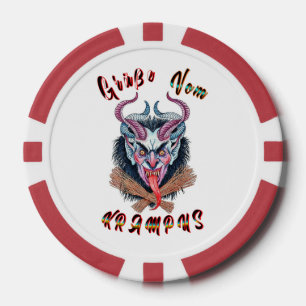 Grüße Vom Krampus Yule Duivel December Krampusnach Poker Chips
