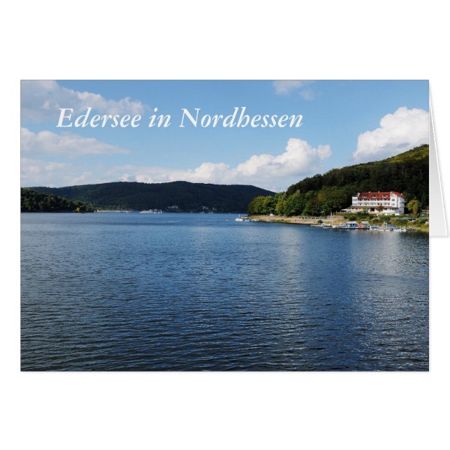 Grußkarte Edersee in Nordhessen (Voorkant Horizontaal)