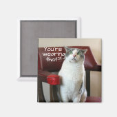 Gruwde kat magneet (Voorkant / Achterkant)