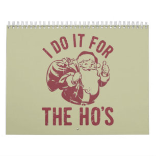 Gruwelijke Kerstman Gezicht Ik Doe Het Voor De Ho' Kalender