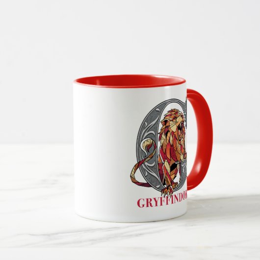 GRYFFINDOR™ Crosshatched Emblem Mok (Voorkant rechts)