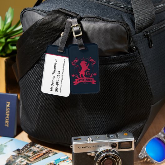 GRYFFINDOR™ House Crest Bagagelabel (Voorkant /achterkant)