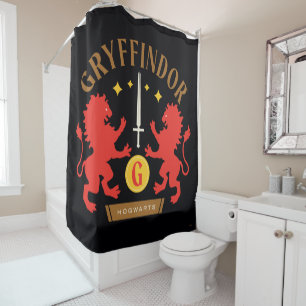 GRYFFINDOR™ House Double Lion Sword Graphic Douchegordijn