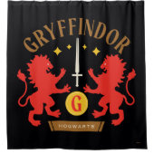 GRYFFINDOR™ House Double Lion Sword Graphic Douchegordijn (Voorkant)