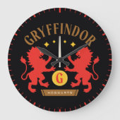GRYFFINDOR™ House Double Lion Sword Graphic Grote Klok (Voorkant)