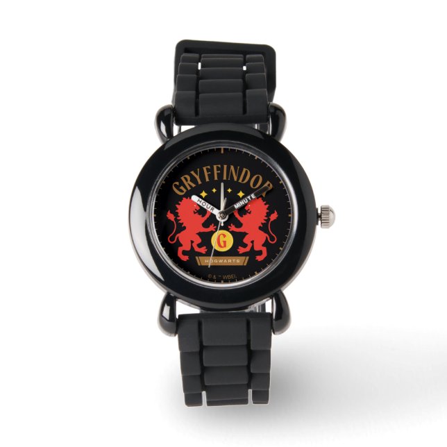 GRYFFINDOR™ House Double Lion Sword Graphic Horloge (Voorkant)