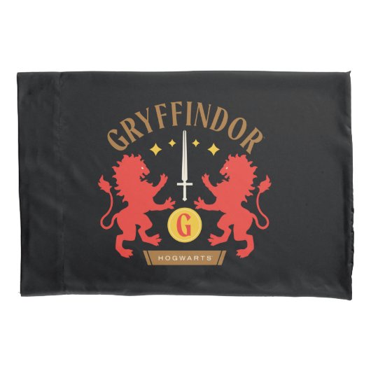 GRYFFINDOR™ House Double Lion Sword Graphic Kussensloop (Voorkant)