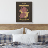 GRYFFINDOR™ Huis Dapper in hart en nieren Canvas Afdruk (Insitu (Slaapkamer))
