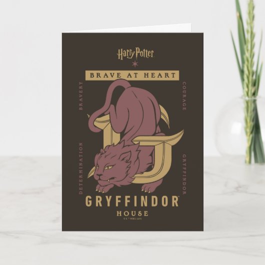GRYFFINDOR™ Huis Dapper in hart en nieren Kaart (Voorkant)