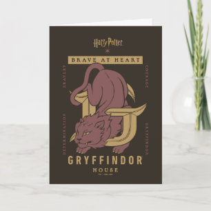 GRYFFINDOR™ Huis Dapper in hart en nieren Kaart