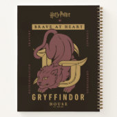 GRYFFINDOR™ Huis Dapper in hart en nieren Notitieboek (Achterkant)