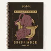 GRYFFINDOR™ Huis Dapper in hart en nieren Notitieboek (Voorkant)