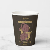 GRYFFINDOR™ Huis Dapper in hart en nieren Papieren Bekers (Achterkant)