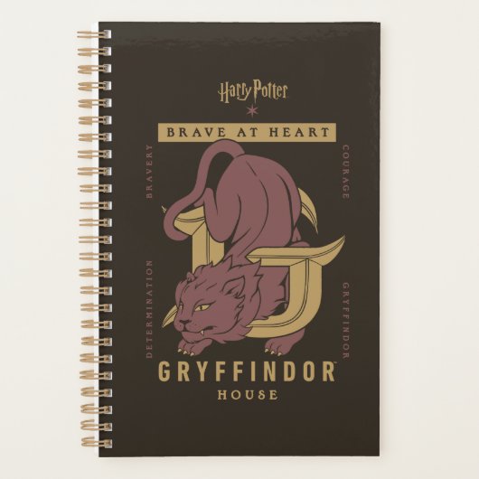 GRYFFINDOR™ Huis Dapper in hart en nieren Planner (Voorkant)