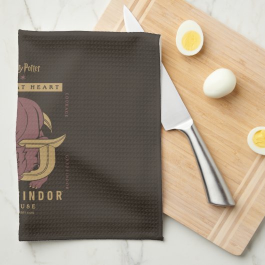 GRYFFINDOR™ Huis Dapper in hart en nieren Theedoek (Quarter Fold)