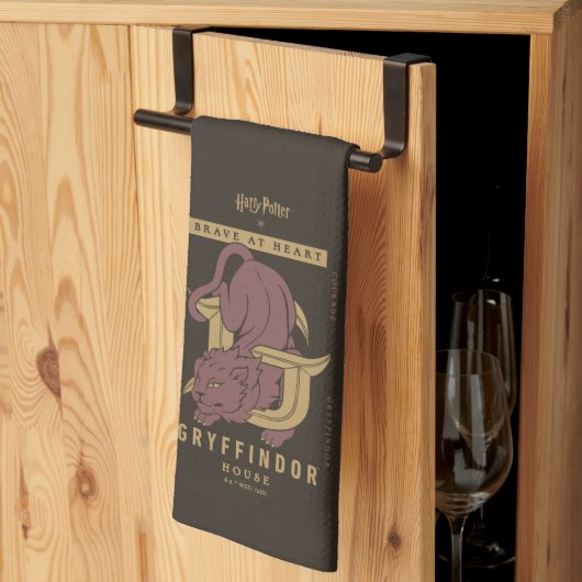 GRYFFINDOR™ Huis Dapper in hart en nieren Theedoek (Derde Gevouwen)