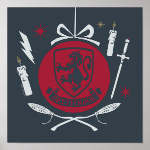 GRYFFINDOR™ Kerstbal Grafisch Poster