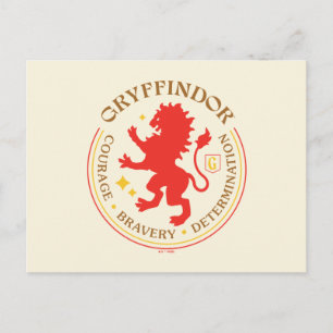 GRYFFINDOR™ Red Lion House Pride Badge Briefkaart