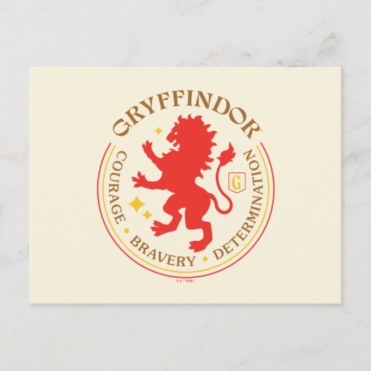 GRYFFINDOR™ Red Lion House Pride Badge Briefkaart (Voorkant)
