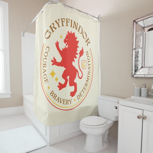 GRYFFINDOR™ Red Lion House Pride Badge Douchegordijn (In situ)