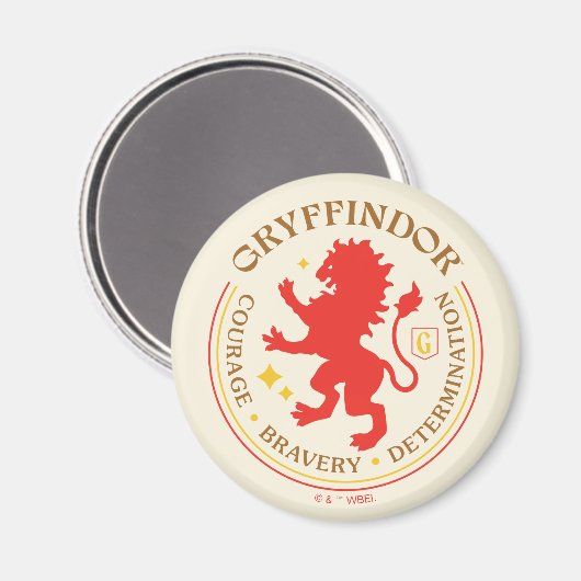 GRYFFINDOR™ Red Lion House Pride Badge Magneet (Voorkant / Achterkant)