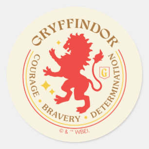 GRYFFINDOR™ Red Lion House Pride Badge Ronde Sticker