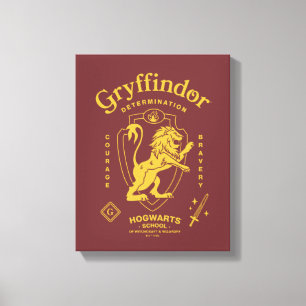 GRYFFINDOR™ Vastberadenheid Moed Dapperheid Wapen Canvas Afdruk