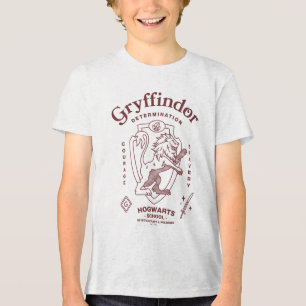 GRYFFINDOR™ Vastberadenheid Moed Dapperheid Wapen Tri-Blend Shirt