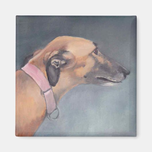 Gryhound Dog Art Magnet (Devant)