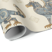 Gryphon Hieroglyphs Wrapping Paper Cadeaupapier (Rol Hoek)