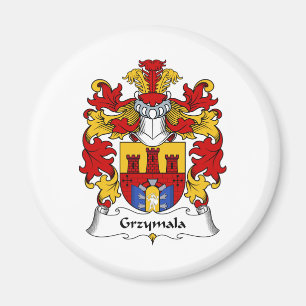Grzymala Family Crest Magneet