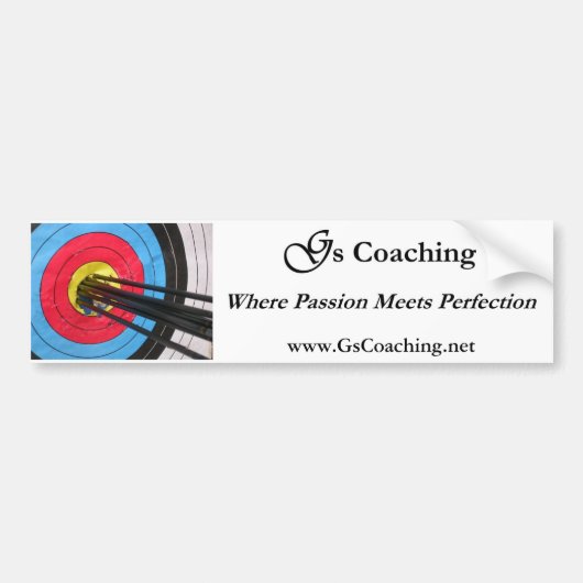 G's Coaching Bumpersticker (Voorkant)