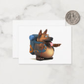 GS rugzaktoerist Notitiekaartje (Voorkant / Achterkant in situ)