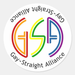 GSA Neon Ronde Lichte Sticker