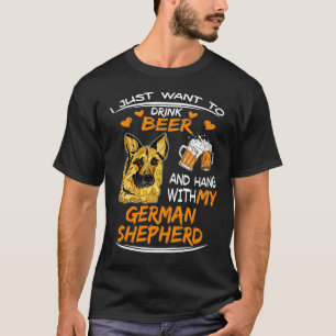 GSD007 - Ik wil alleen bier Drinken en ophangen me T-shirt