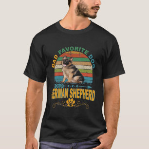 GSD016 - Pap Favoriete hond Duitse Vintage Shepher T-shirt