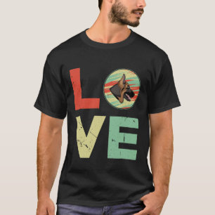 GSD100- German Shepherd Love T-shirt