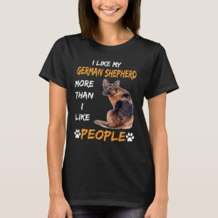 GSD116 - Ik hou meer van mijn Duitse herder dan ik T-shirt