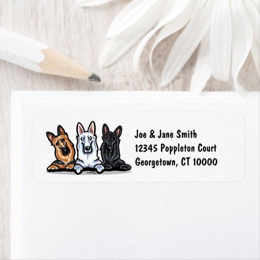 GSD Black White en Tan Simple Etiket (Insitu)