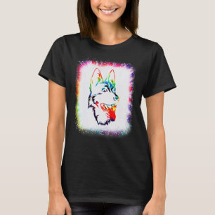 Gsd Duitse Herdershond Jongen Meisje Tie Dye Bleek T-shirt