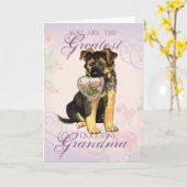 GSD Heart Grandma Kaart (Gele Bloem)