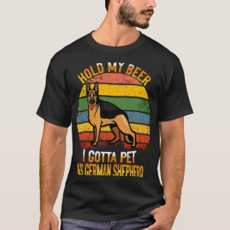 GSD - Hou mijn bier even, ik moet deze Duitse herd T-shirt